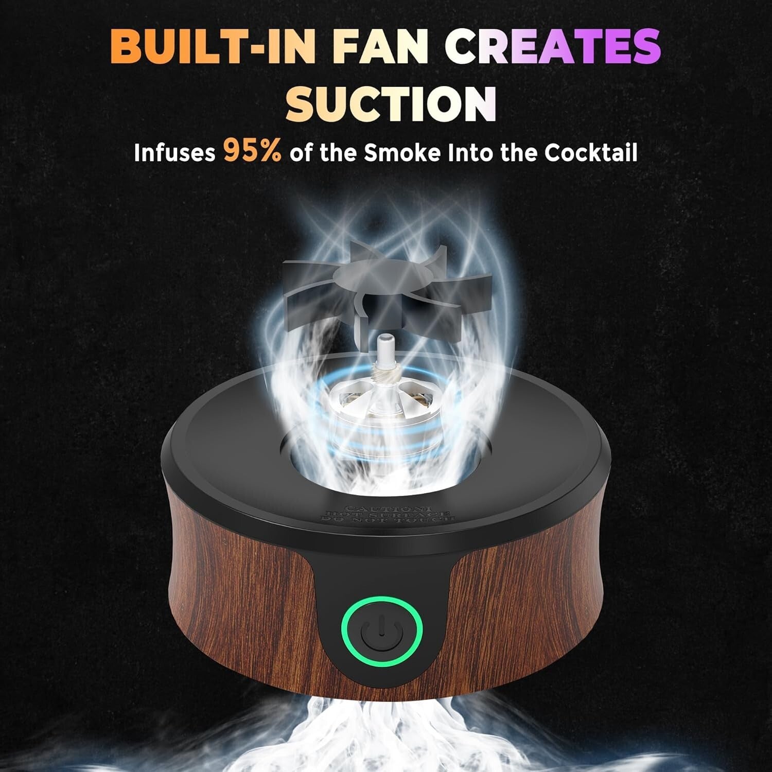 Electric Cocktail Smoker Kit with Torch - Elevate Whiskey & Bourbon Flavors