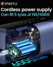 Load image into Gallery viewer, Portable 12V Dual Cylinder Tire Air Compressor with Automatic Shut-Off &amp; Display