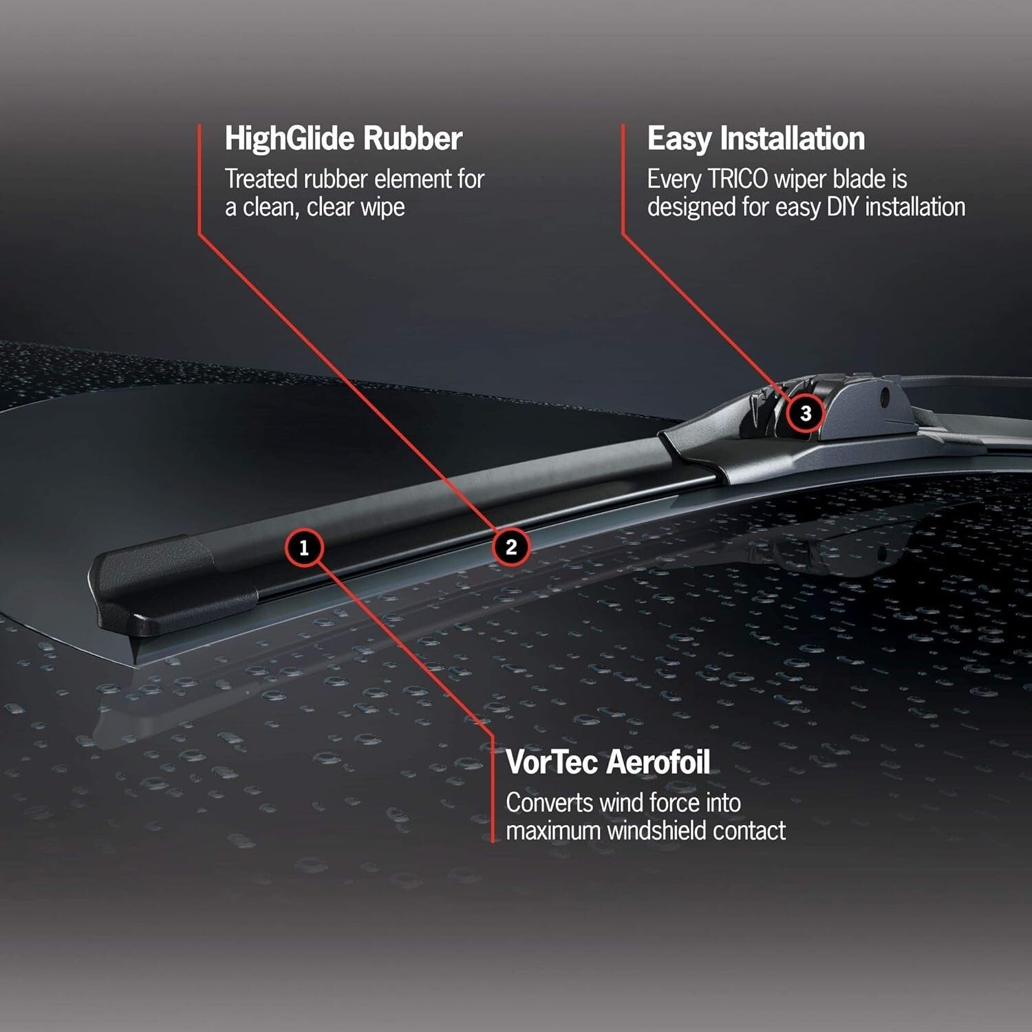 Diamond 26" & 18" Premium Beam Wiper Blade Set for All-Weather Performance