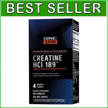 Load image into Gallery viewer, AMP Creatine HCl 189 Pills - Clinically Proven Muscle Builder &amp; Performance
