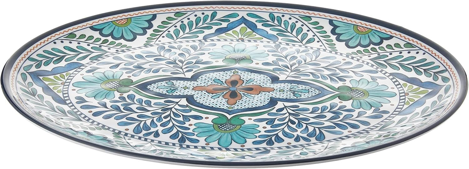 All-Season Melamine Oval Platter 18" x 13.5" - Perfect for Indoor/Outdoor Use