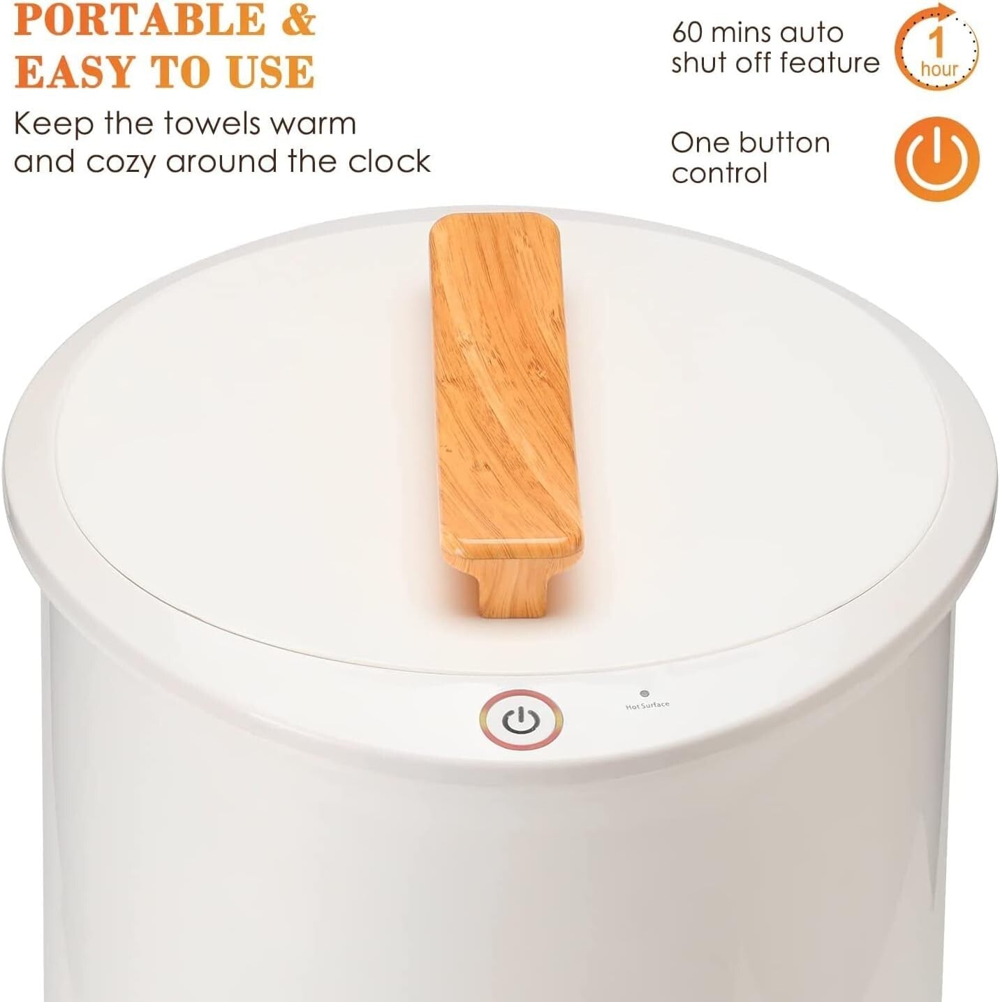 Premium Towel Warmer with Automatic Shut Off - Ideal for Bathrobes and Blankets