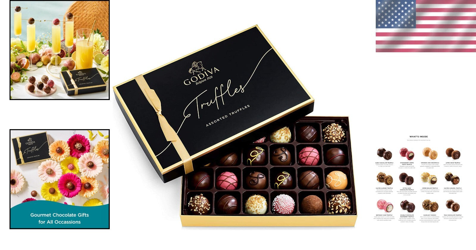 Gourmet Assorted Chocolate Truffle Gift Box - 24pc Elegance for Any Occasion