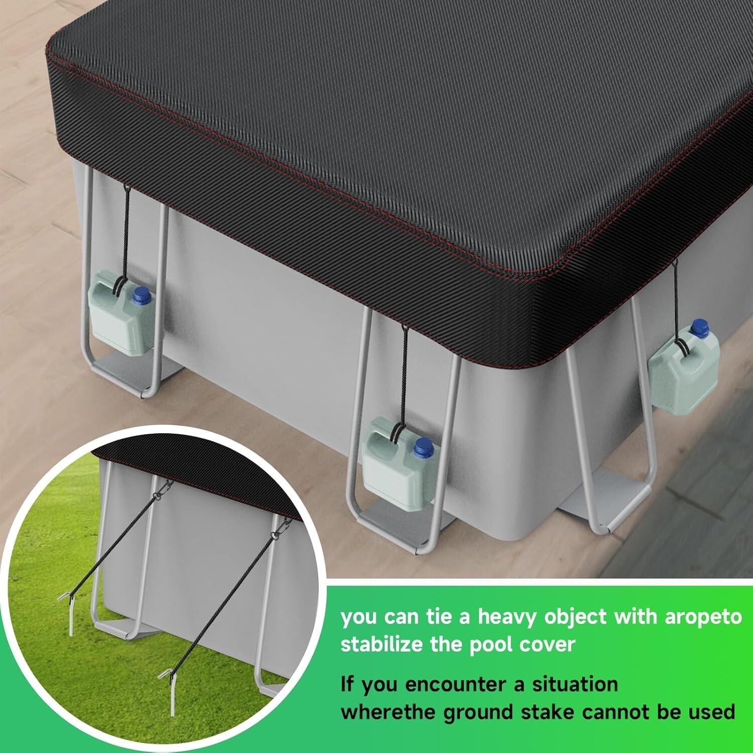 10x16' Rectangular Solar Cover - Versatile & Energy Saving Pool Protection