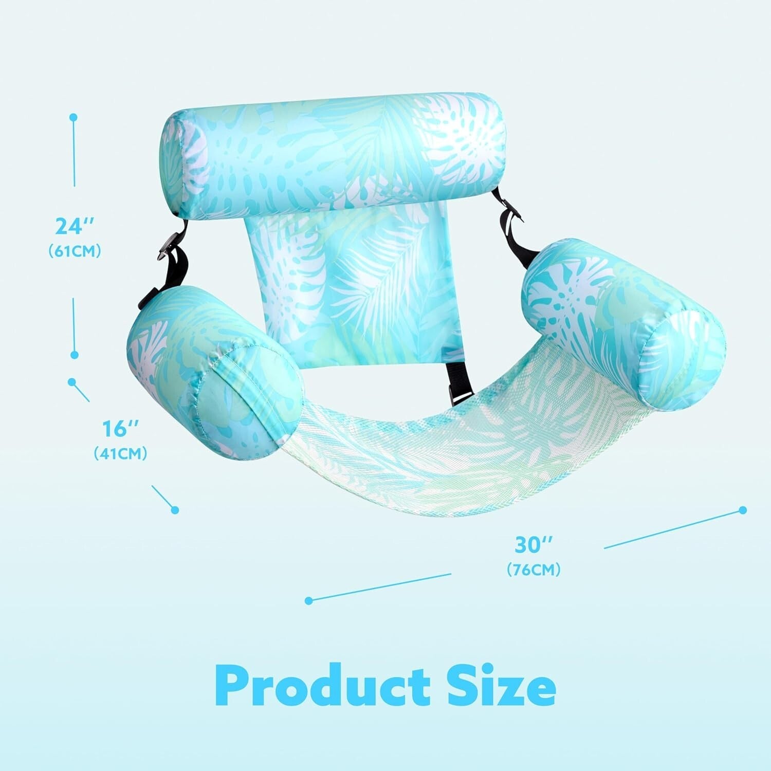 Adult Inflatable Lounge Chairs - 2 Pack, Tropical Pool Floats in Bright Colors