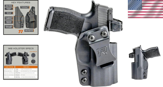 Custom Fit IWB Holster Made in USA | Adjustable Cant & Retention for Comfort