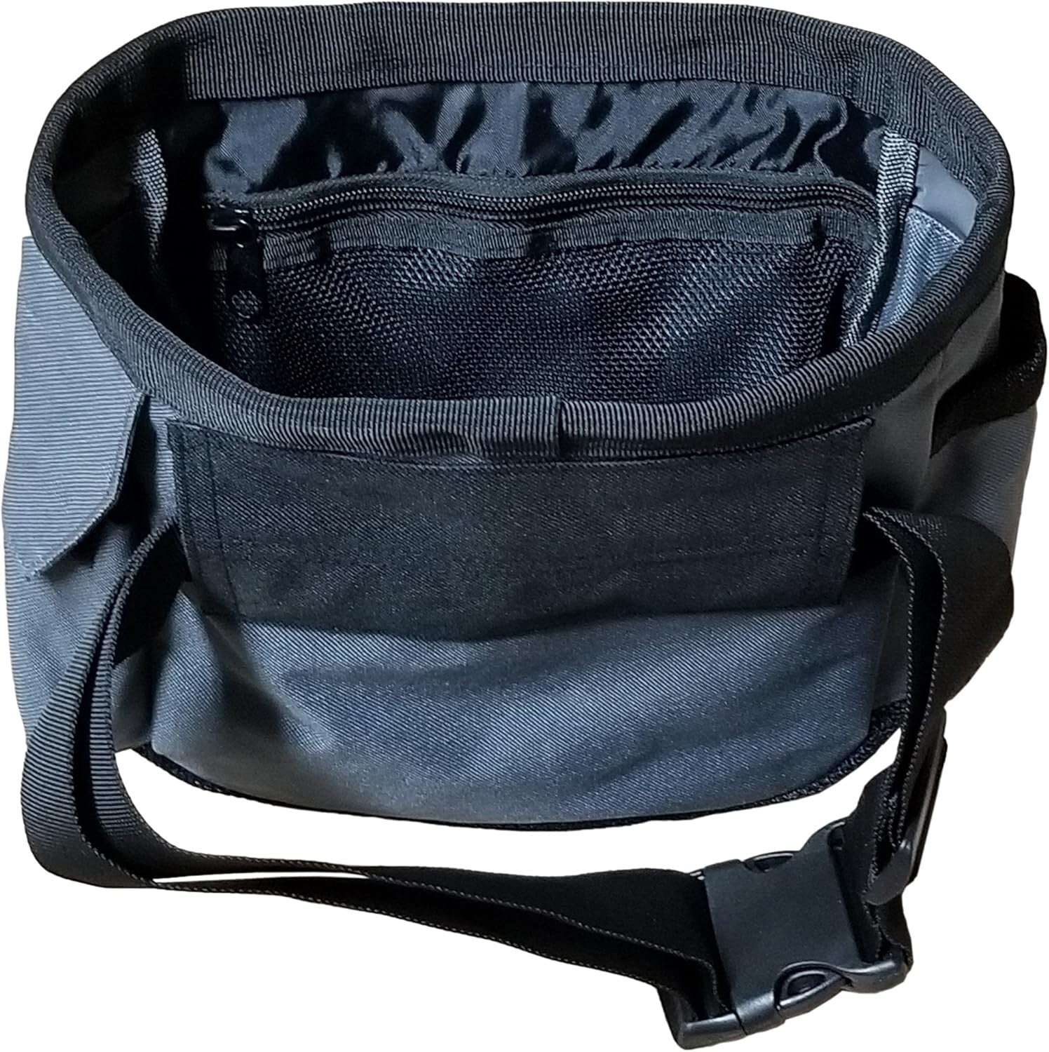 Ultimate Gray Ghost Catch-All Pouch with 5 Sealed Pockets & Adjustable Waist