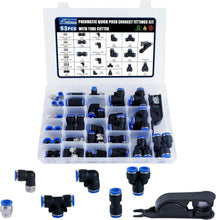 Load image into Gallery viewer, Versatile 53-Piece Air Line Kit with Durable Storage Case &amp; Tubing Cutter