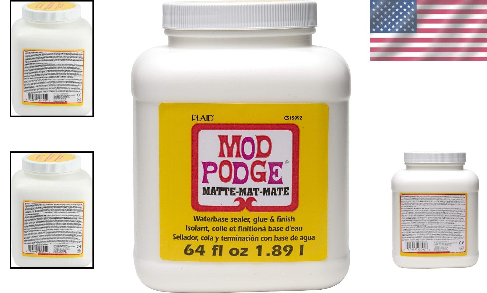 Durable Matte Craft Sealer & Glue - 64 oz., Perfect for DIY Projects & Décor