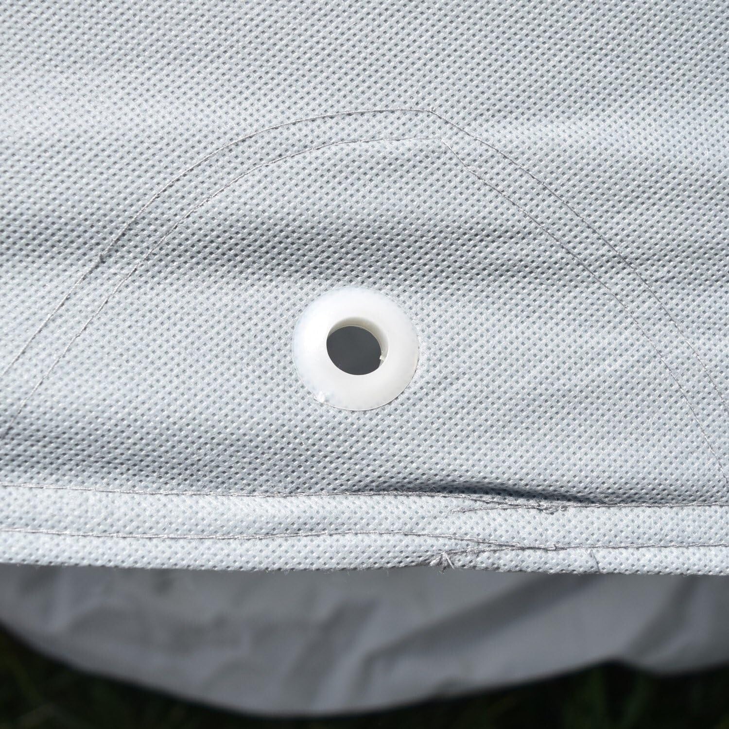 Durable Gray Car Cover: 3-Layer Protection Against Dust, Water & UV - Fits 13'1"