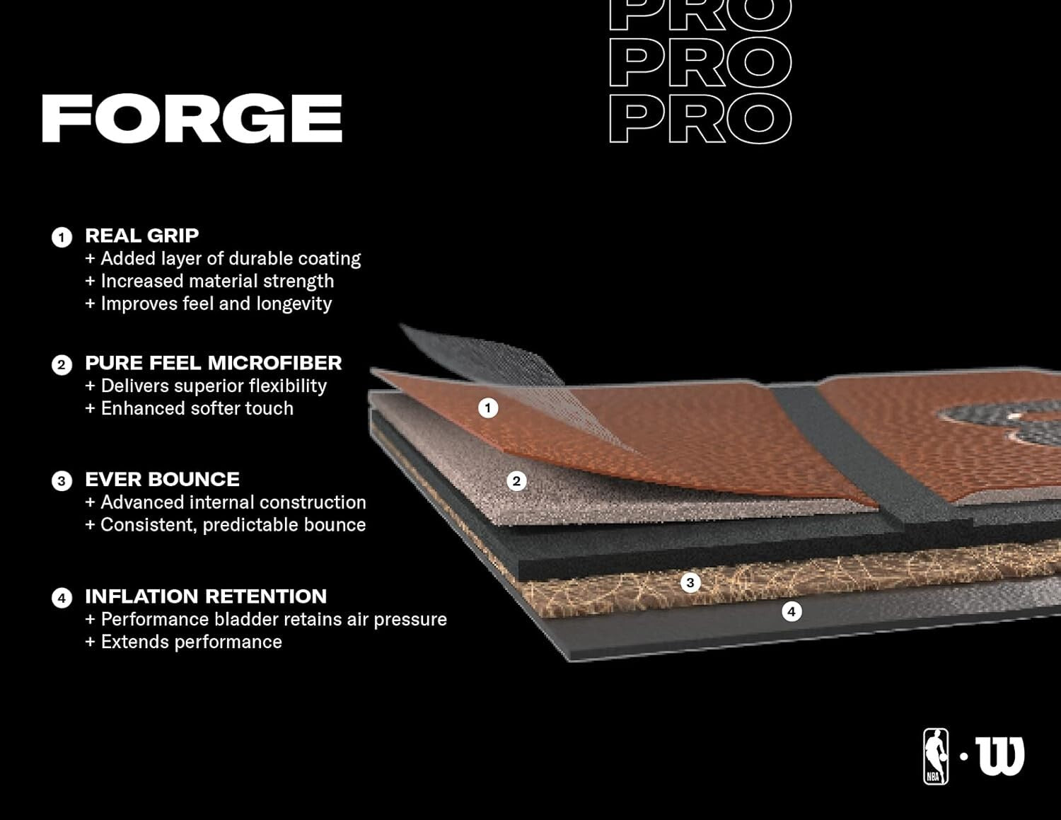 Durable Size 6 NBA Basketball - Brown with Purefeel Grip for All-Weather Use