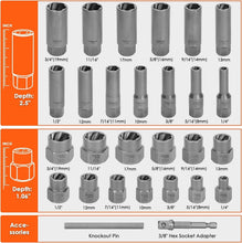 Load image into Gallery viewer, Ultimate 65-Piece Extractor Set with Organized Carry Case for Heavy-Duty Jobs