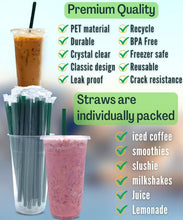 Load image into Gallery viewer, Versatile 32 oz Clear Drinking Cups with Secure Lids &amp; Straws - Outdoor Friendly