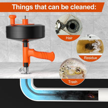 Load image into Gallery viewer, Professional 50ft Flexible Steel Drain Auger with Drill Adapter for Unclogging