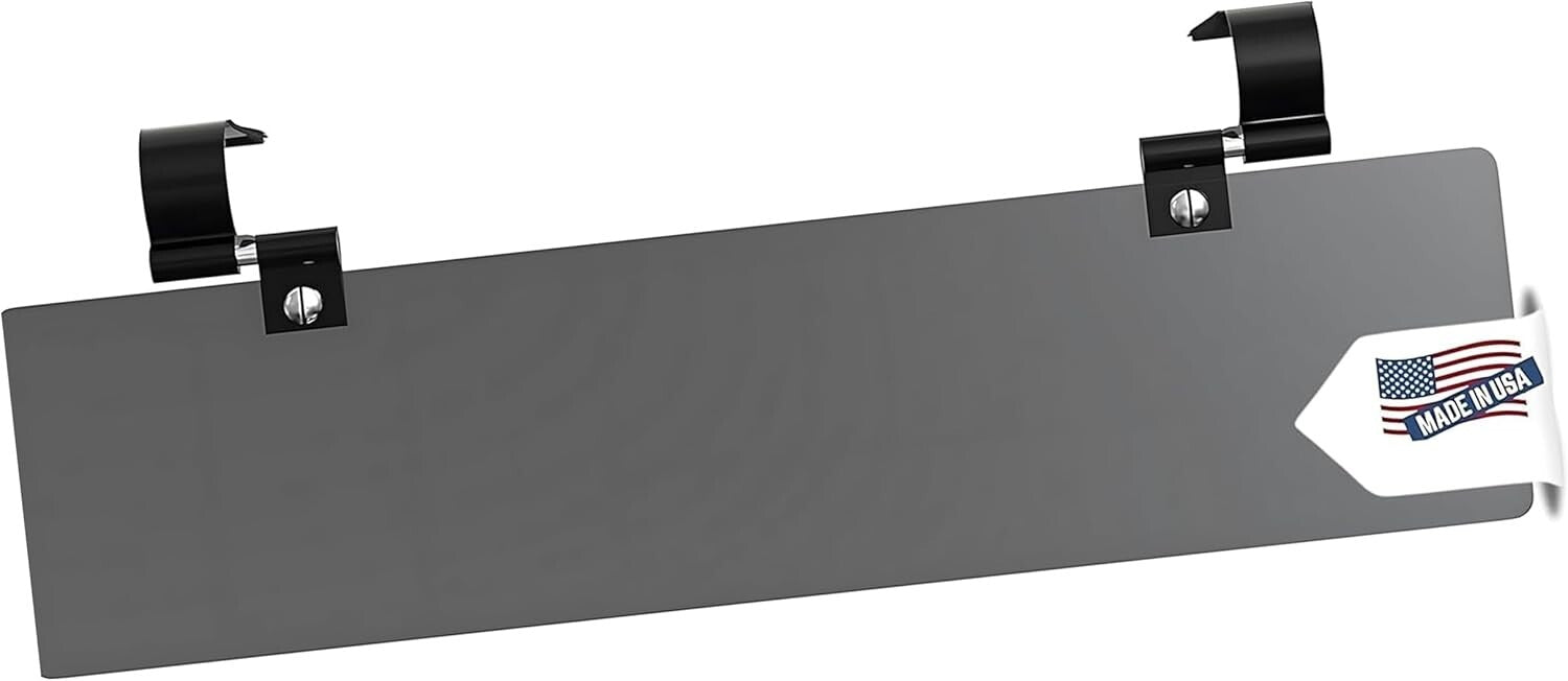 Durable Hook-and-Loop Car Sun Visor Extender with Polarized Lens for UV Defense