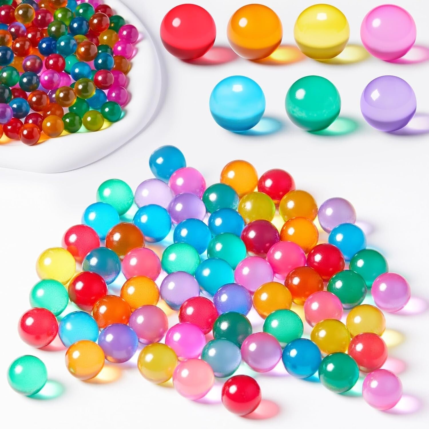 0.55 Inch Cat Eyes Glass Marbles - 1000 Pieces for DIY fun & Educational Play