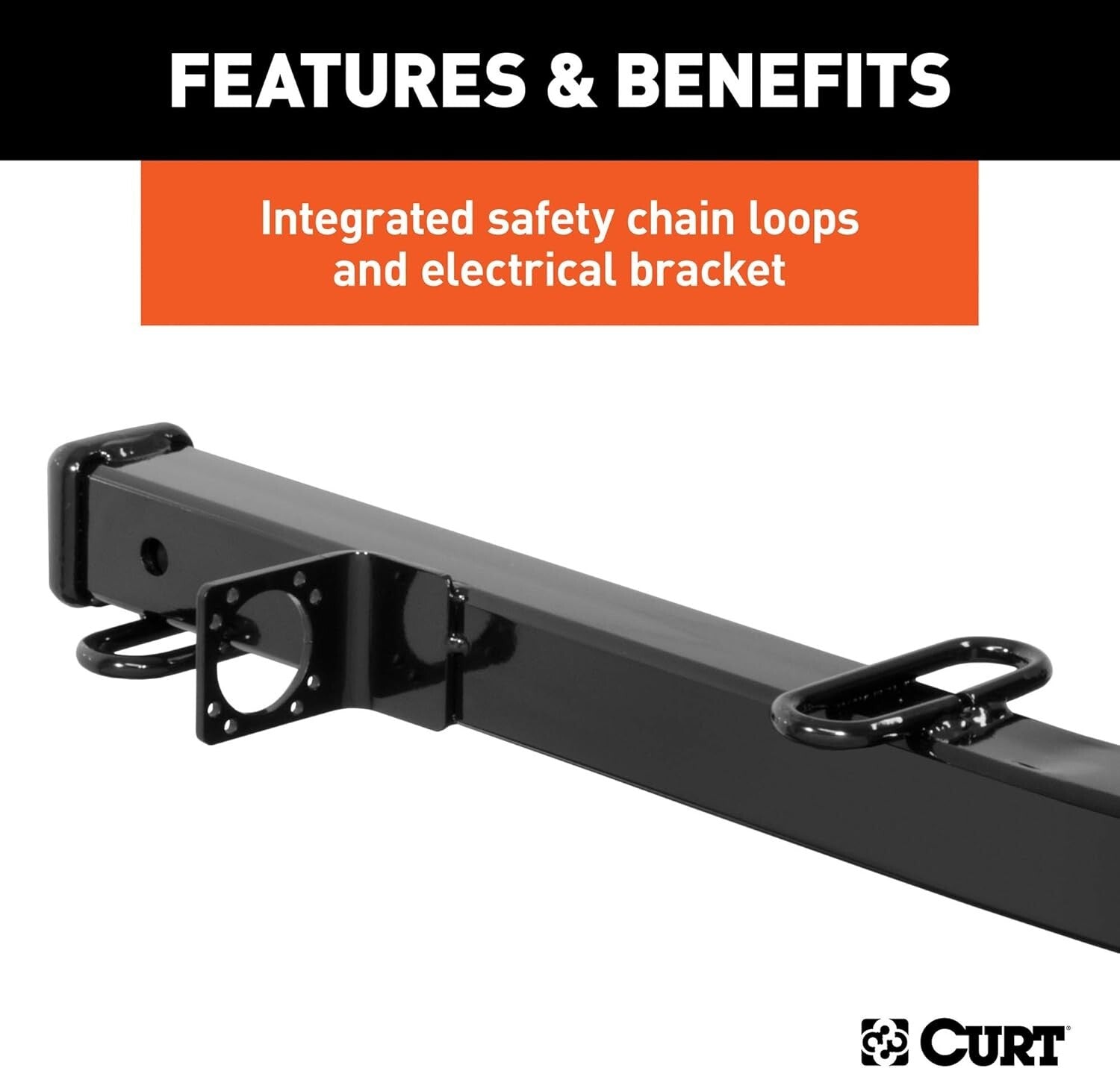 Adjustable 2-1/2 to 2-In Hitch Adapter, 34-inch Extension, Durable Carbon Steel