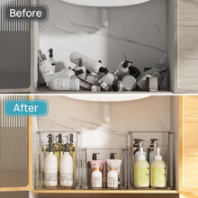 Load image into Gallery viewer, Multi-Purpose Clear Plastic Storage Drawers - Ideal for Cabinets &amp; Vanities