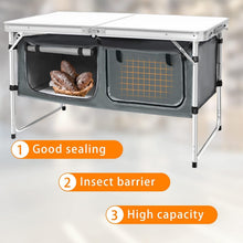 Load image into Gallery viewer, Lightweight Folding Aluminum Table - Adjustable Height with Storage for Outdo...
