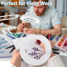 Load image into Gallery viewer, Adjustable 10X Magnifying Glass with LED Light &amp; Eye Protection - Versatile Tool