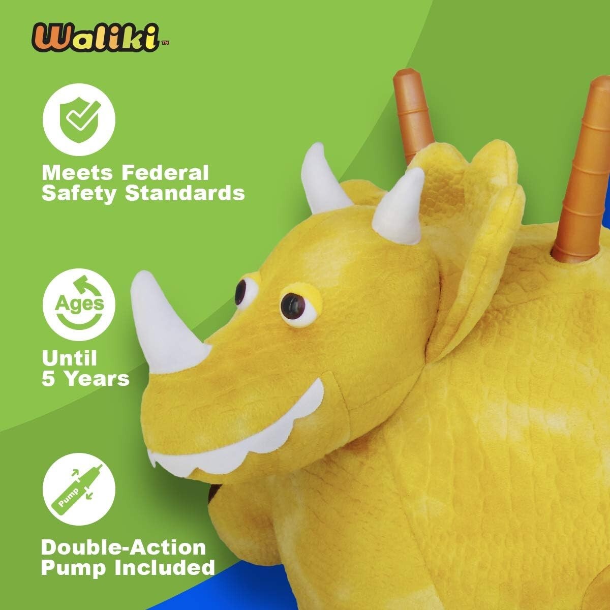 Durable 17" Hop Ball for Kids - Makes Exercise Enjoyable for Ages 3-6