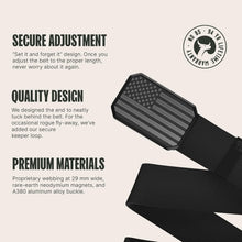 Load image into Gallery viewer, Hero Groove Belt: Men's X-Large Stretch Nylon Tactical Belt with Magnetic Buckle