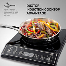 Load image into Gallery viewer, Versatile Black Induction Burner - 15 Power Levels, Easy Clean-Up, ETL Listed