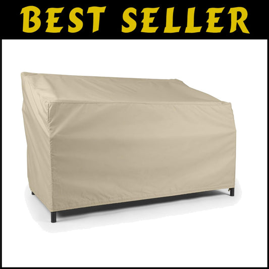 Secure Fit Outdoor Sofa Cover with Elastic Closure - Protects Against Elements