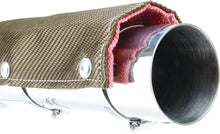 Load image into Gallery viewer, Universal Fit Titanium Pipe Shield 6" x 3' - Superior Heat Control Up to 1350°F