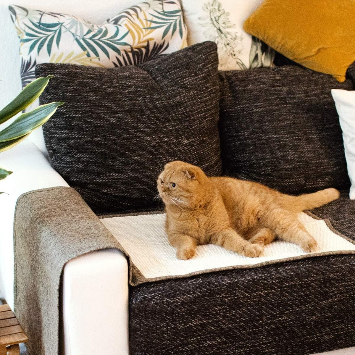 Durable Sisal Cat Scratch Mats - 51x17.7" Furniture Scratching Pads Set of 2