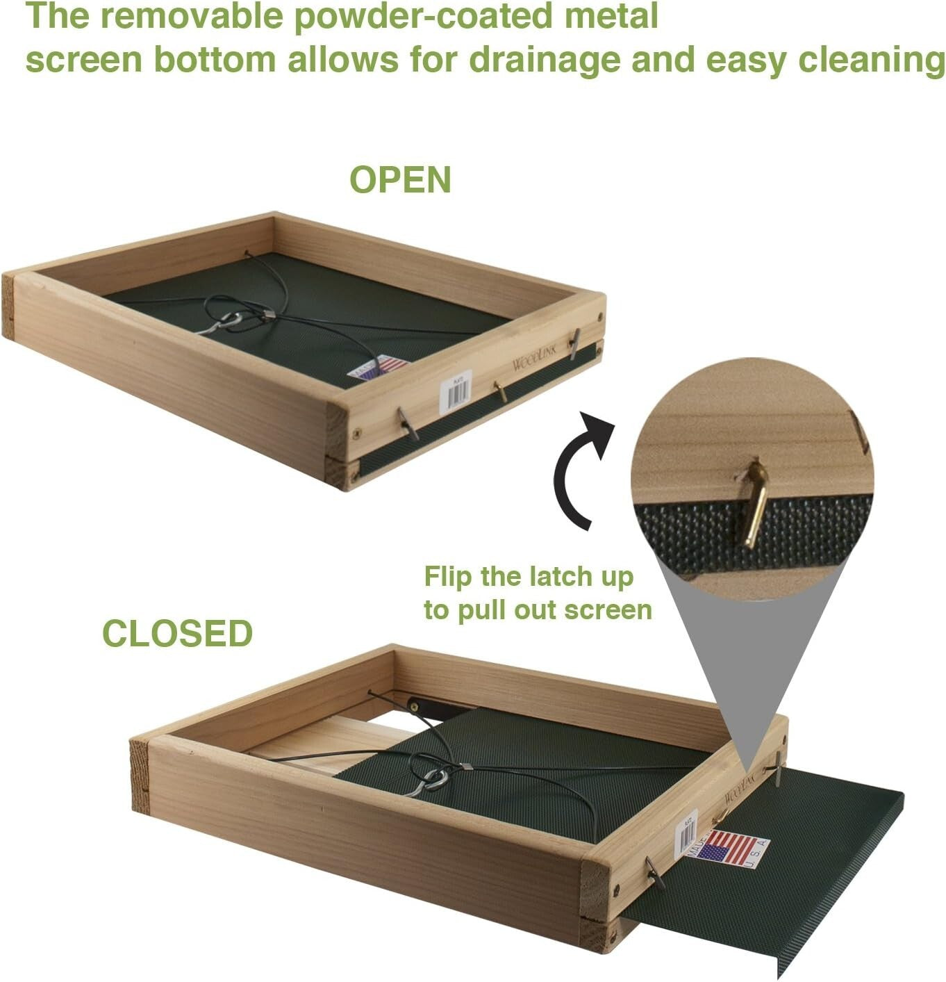 Elegant Weatherproof Cedar Bird Feeder - 3 in 1 Functionality for Backyard Birds