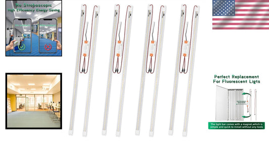 Energy Efficient! 4FT LED Retrofit Kit 36W Magnetic Mount - 5400 Lumens
