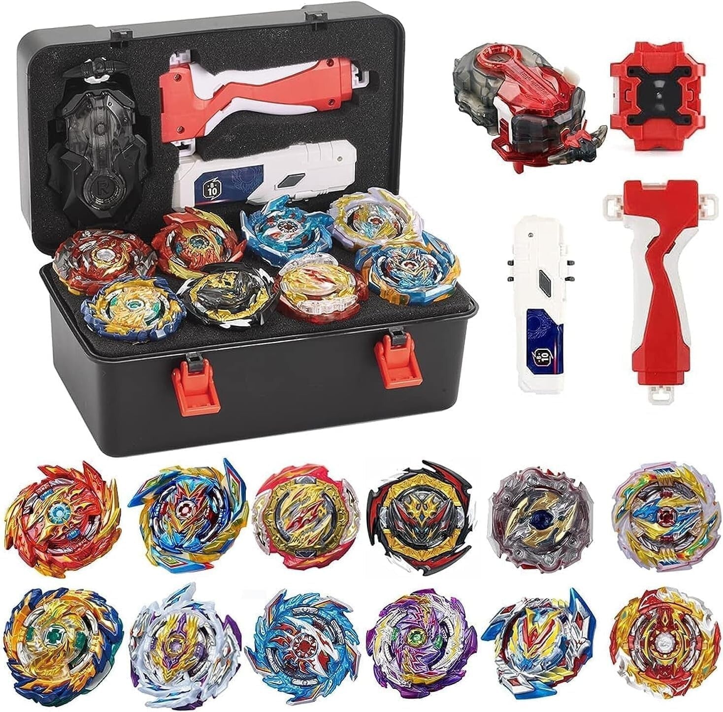 Fantasy-Themed Battle Burst Set with Spinning Tops and Launchers - Perfect Gift