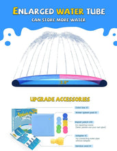 Load image into Gallery viewer, Colorful Splash Mat for Kids and Dogs - Non-Slip 97-Inch Water Party Fun