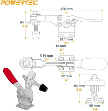 Load image into Gallery viewer, Versatile 10-Pack 500 lbs Toggle Clamps for Woodworking &amp; Drill Press Uses