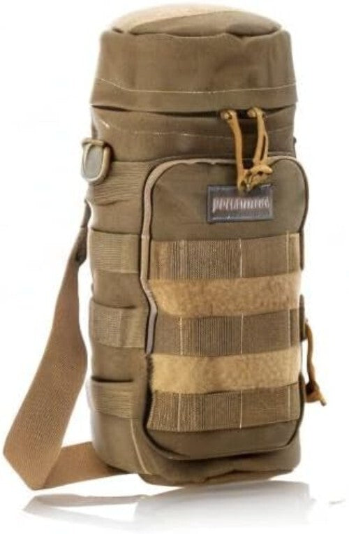 Lightweight Khaki Bottle Holder - 12" High for Hiking and Outdoor Adventures