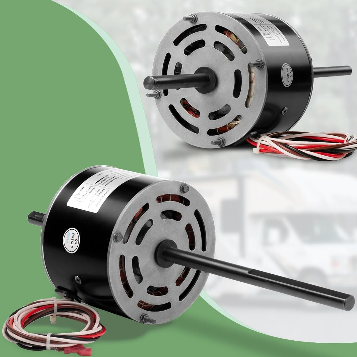 RV Air Conditioner Motor with Capacitor - Direct Replacement for Coleman Mach