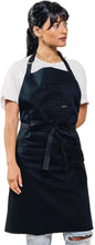 Load image into Gallery viewer, Professional Chef Bib Apron - Adjustable Fit &amp; Machine Washable Black Design