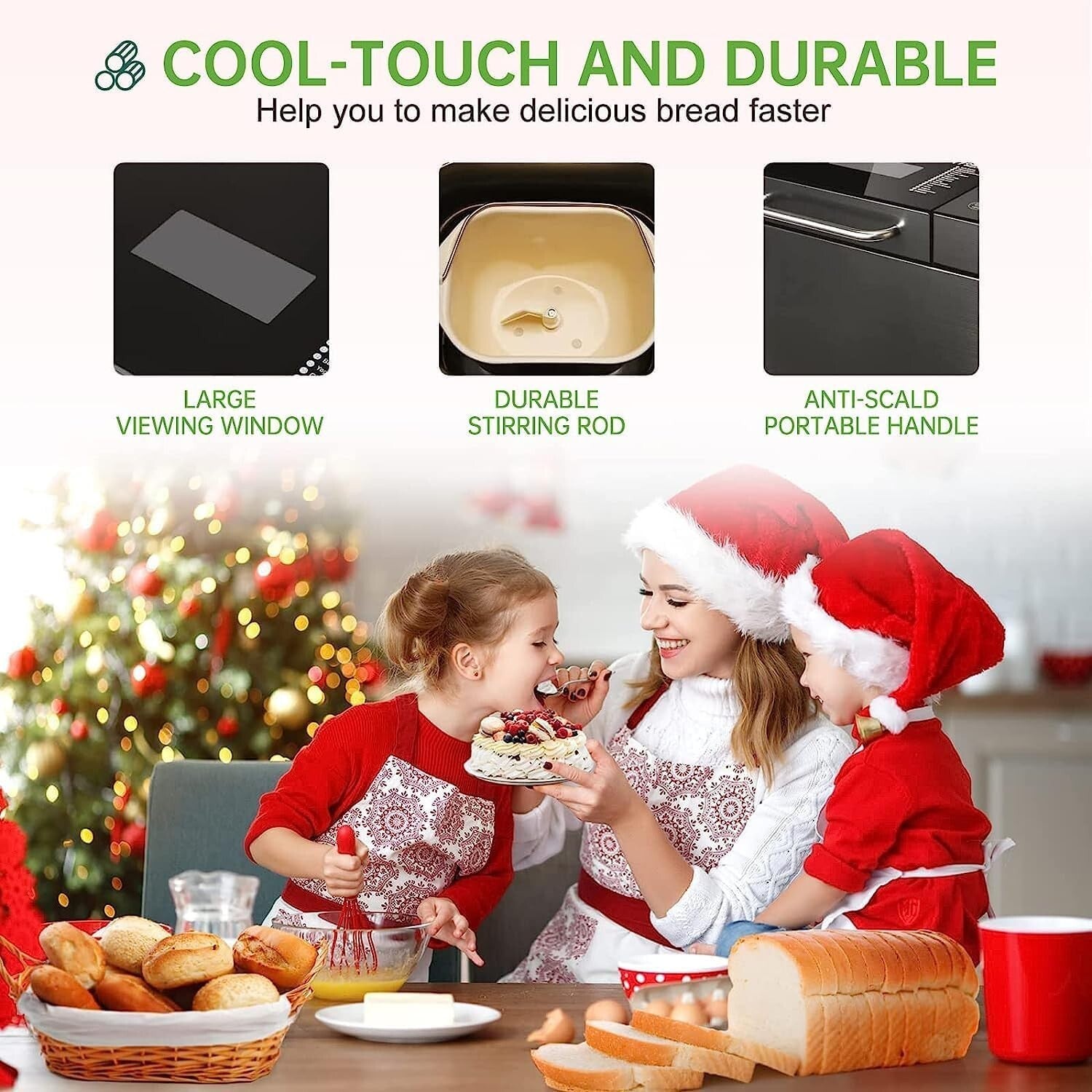 Intelligent 17-in-1 Bread Machine with Automatic Nut Dispenser & Keep Warm