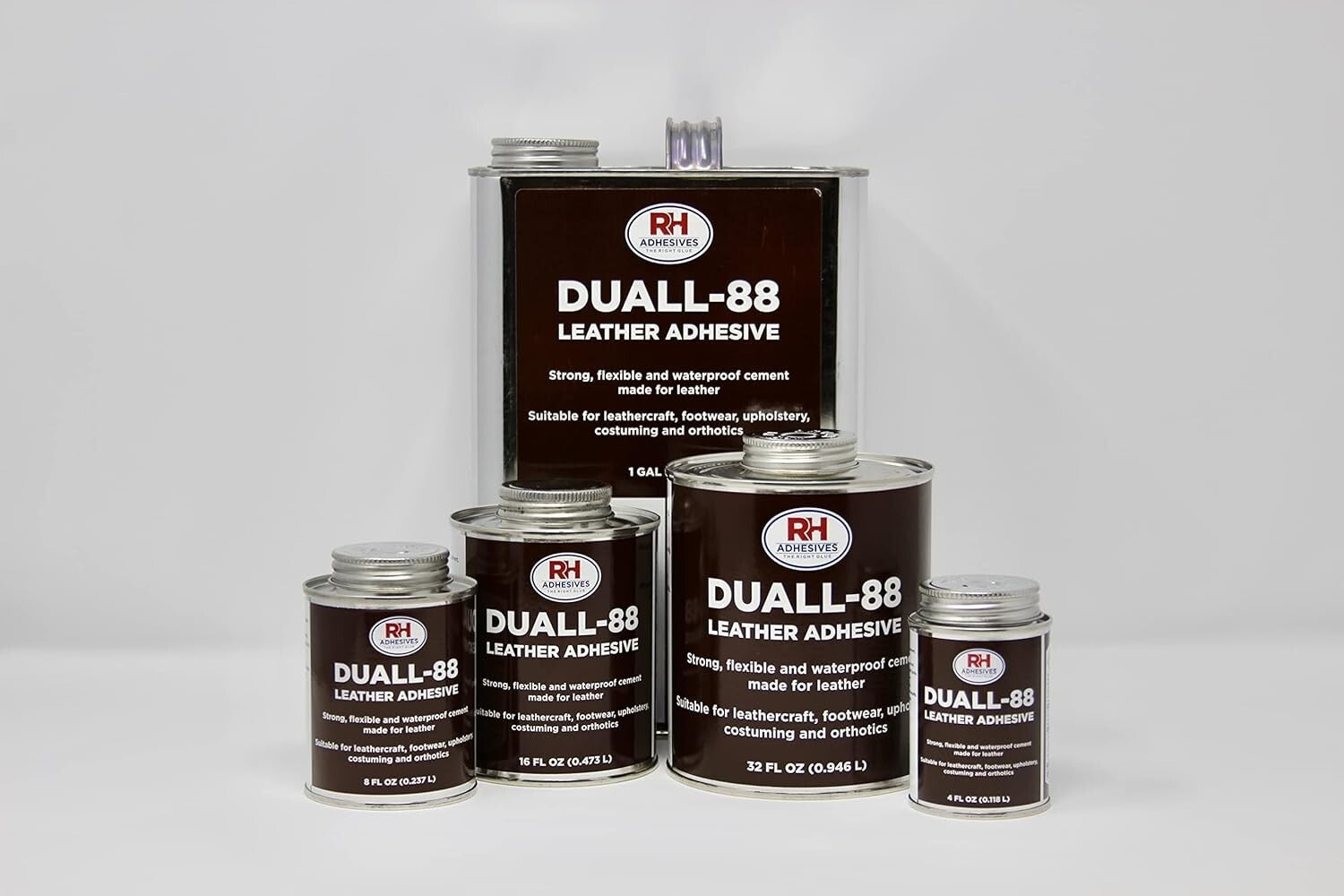 1 Gallon Duall-88 Leather Adhesive - All-Purpose Neoprene for Crafting & Repairs