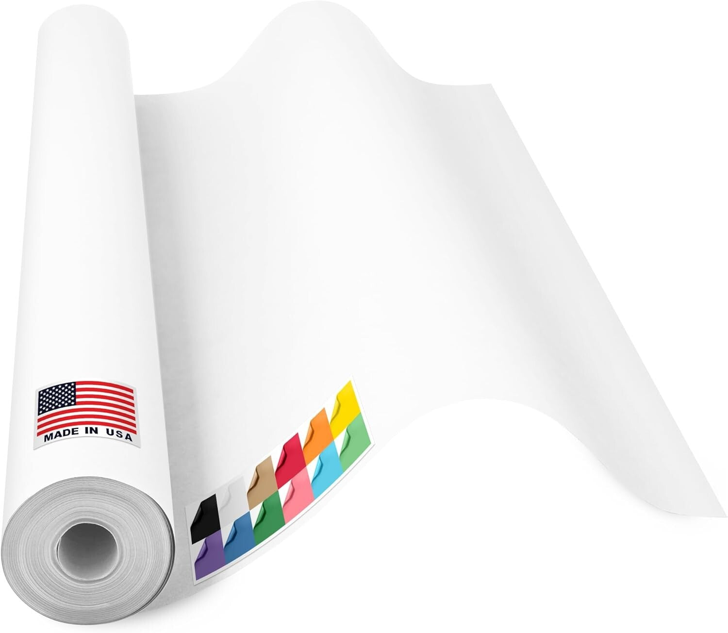 36" x 1200" White Kraft Paper Roll - Non-Toxic & Durable for Creative Projects
