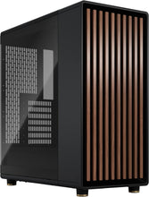 Load image into Gallery viewer, Stylish North Charcoal Black Tempered Glass Case - Customizable &amp; Efficient