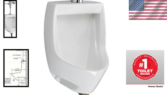 Ultra-Low Consumption White Bathroom Urinal for Commercial Applications