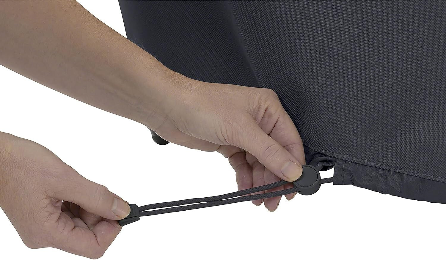 Premium Black BBQ Grill Cover 58"L - Weather-Resistant with Two-Year Warranty