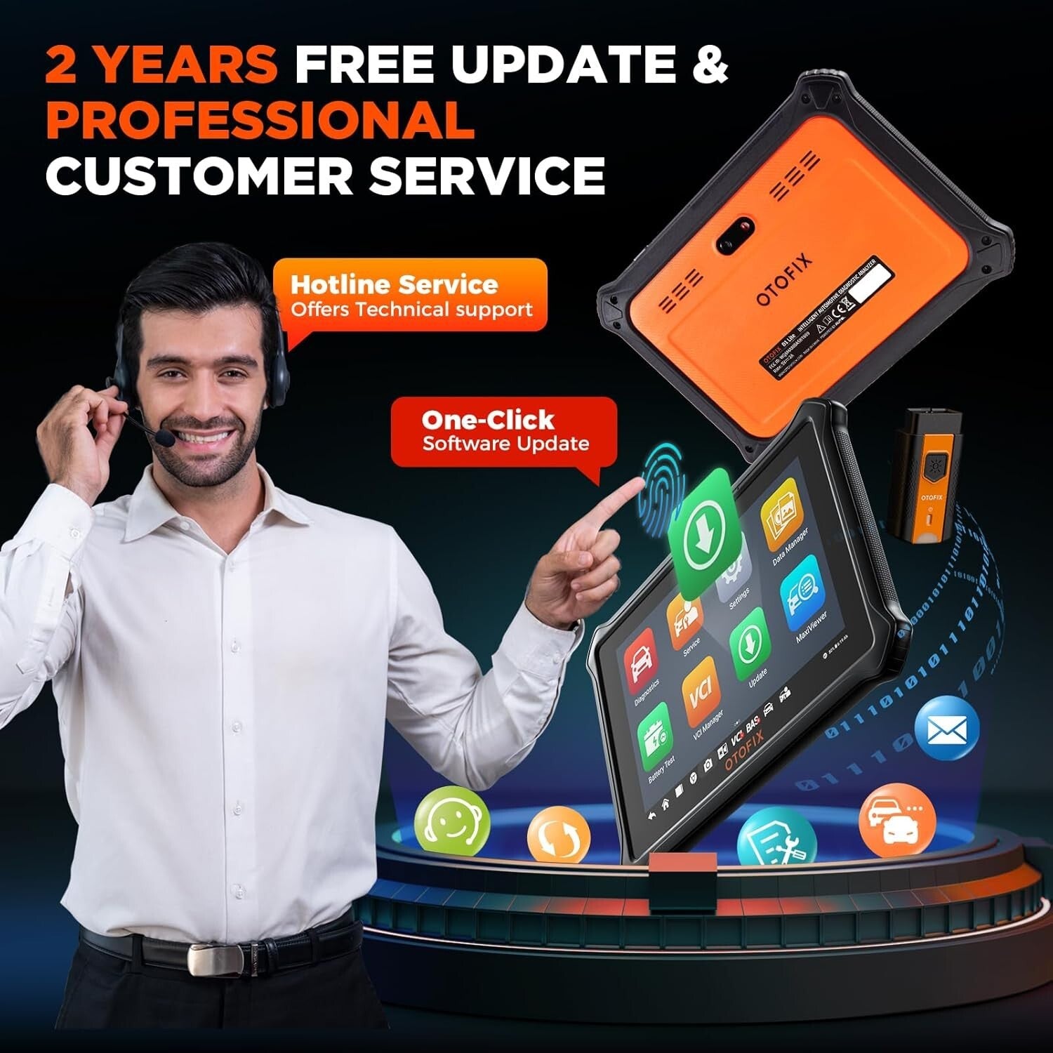 D1 Lite Bidirectional Scan Tool – 2025 Automotive Diagnostics with 2-Year Fre...