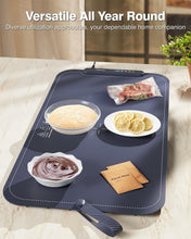 Load image into Gallery viewer, Silicone Electric Warming Tray with 7 Temp Settings - 27.55'' Food Warming Mat