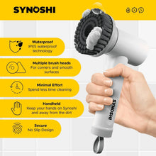 Load image into Gallery viewer, Cordless Electric Spin Scrubber with 3 Heads - Effortless Power Cleaning Brush
