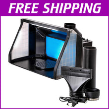 Load image into Gallery viewer, Heavy-Duty Portable Airbrush Spray Booth with Powerful Extraction &amp; Lighting