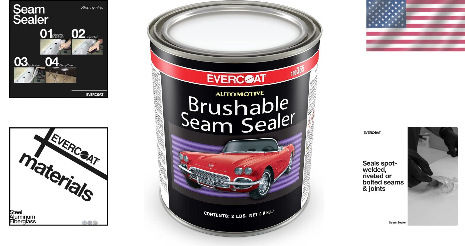Versatile 32 Oz Seam Sealer - Quick Drying for Automotive Surface Applications