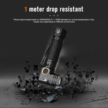 Load image into Gallery viewer, IP65 Waterproof 1800 Lumen Tactical Flashlight with Type-C Rechargeable Battery